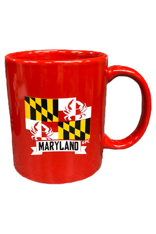 Maryland Crab Flag Mug (Red)