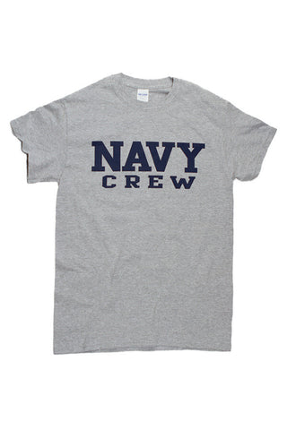 Block NAVY Crew T-Shirt (grey) - Annapolis Gear