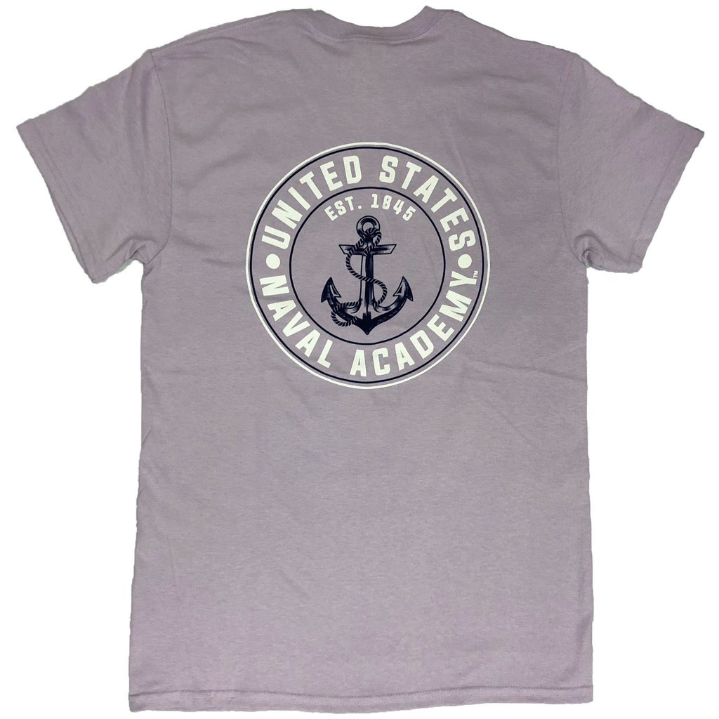 USNA Knock Out Anchor T-Shirt (orchid)