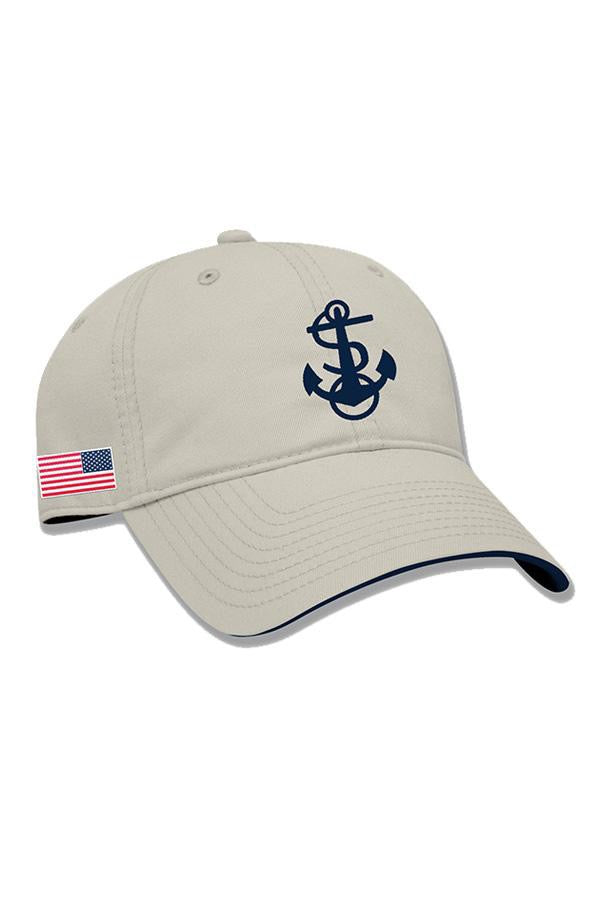 NAVY Anchor Hat (khaki)